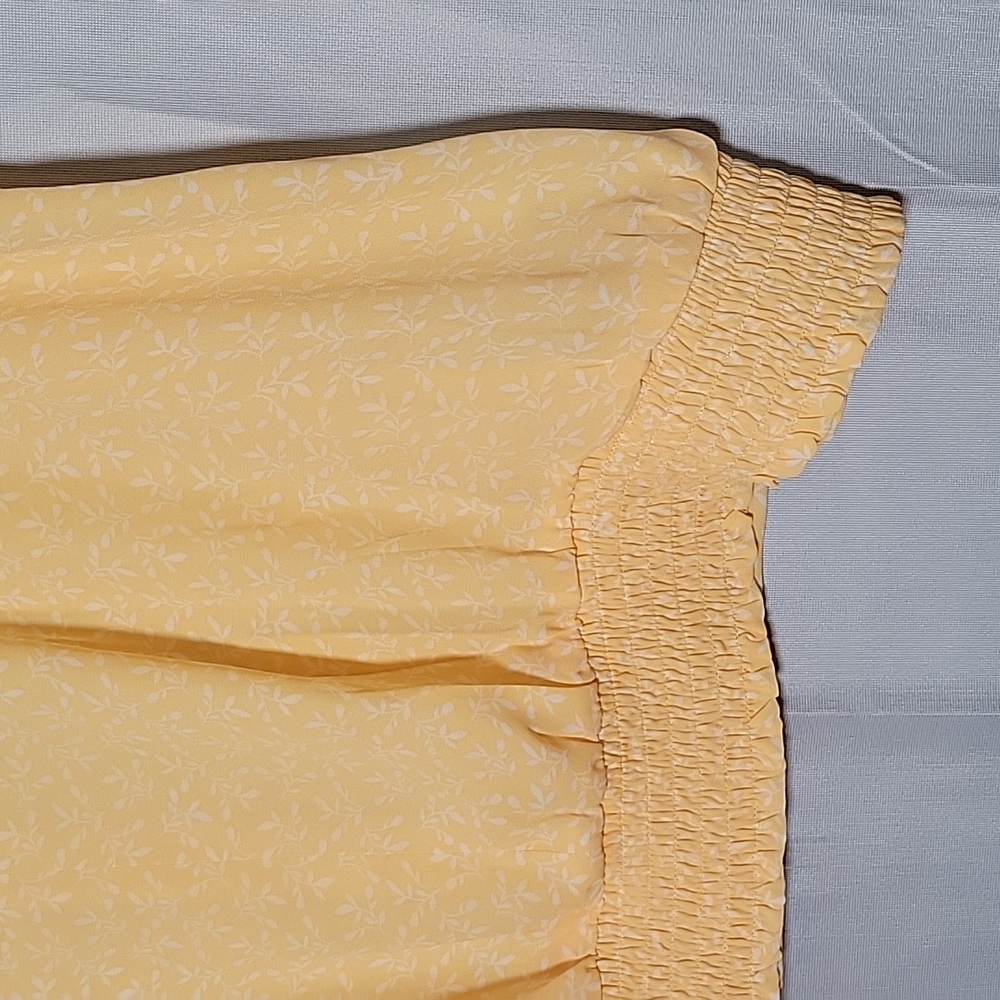 LOFT Women's Yellow Banded Bottom Top XXL - Picture 6 of 7